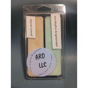 "Peach Nectar/ Eucalyptus & Spearmint" Duo Scented Wax Melts Tarts